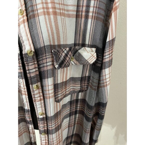 Maurices Womens Size XXL Plaid Shirt Blouse Button Down - Picture 11 of 11